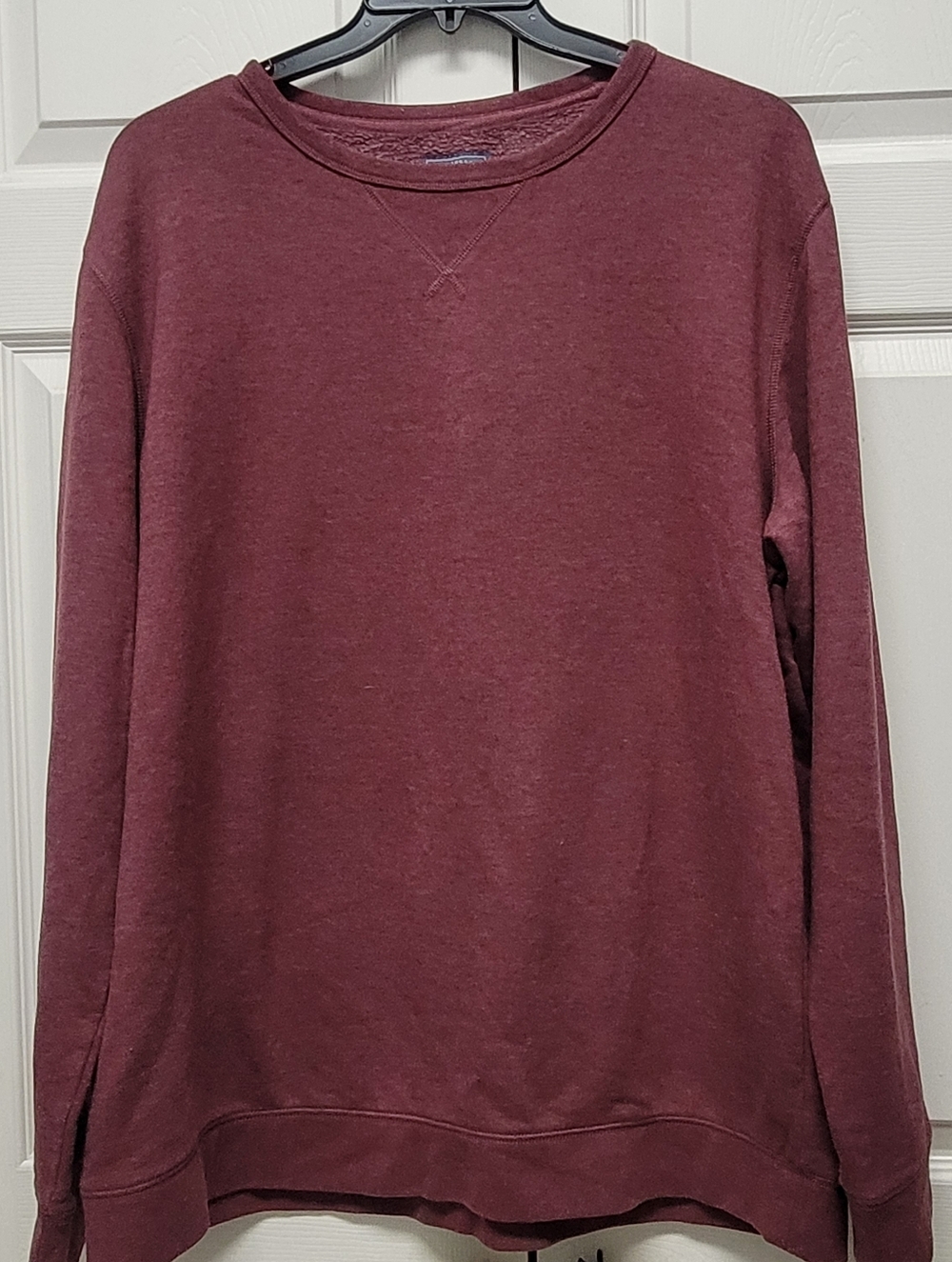 G.H. Bass Men's Heritage Red V-Stitch Crewneck Sweatshirt XXL - Brick Red